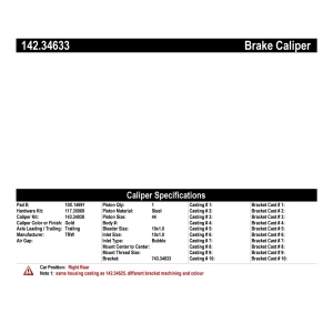 Centric Posi Quiet™ Loaded Brake Caliper for 2015 BMW M5 - 142.34633