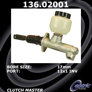 Centric Premium Clutch Master Cylinder for 1991 Alfa Romeo Spider - 136.02001