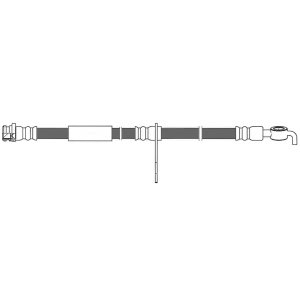 Centric Front Driver Side Brake Hose for 2013 Ford Fusion - 150.61136