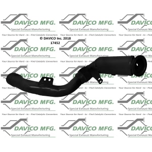 Davico Direct Fit Catalytic Converter and Pipe Assembly for 2012 BMW 750i - 17452