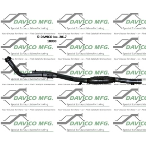 Davico Direct Fit Catalytic Converter and Pipe Assembly for 1995 Mercedes-Benz S600 - 18090