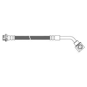 Centric Rear Driver Side Brake Hose for Cadillac DeVille - 150.62392