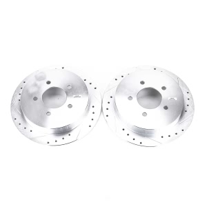 Power Stop PowerStop Evolution Performance Drilled, Slotted& Plated Brake Rotor Pair for 2002 Ford F-150 - AR8582XPR