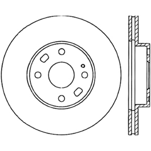 Centric Premium™ Brake Rotor for 1995 Mazda Miata - 125.45050