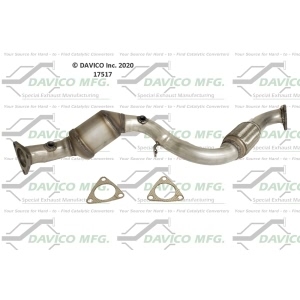 Davico Direct Fit Catalytic Converter and Pipe Assembly for 2007 Audi Q7 - 17517