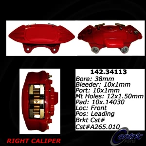 Centric Posi Quiet™ Loaded Brake Caliper for 2010 Mini Cooper - 142.34113