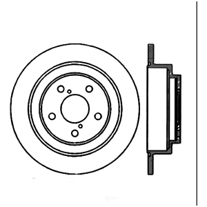 Centric Premium™ Brake Rotor for Saab 9-2X - 125.47011