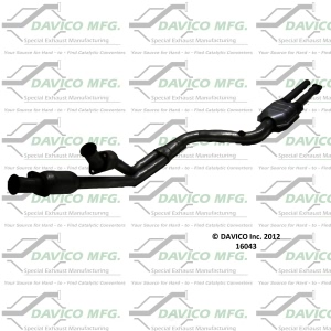 Davico Direct Fit Catalytic Converter and Pipe Assembly for 1989 Mercedes-Benz 300SE - 16043