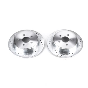 Power Stop Evolution Performance Drilled and Slotted 1-Piece Brake Rotors for 2005 Dodge Neon - AR8353XPR