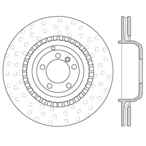 Centric Premium™ Brake Rotor for Mercedes-Benz ML63 AMG - 125.35105