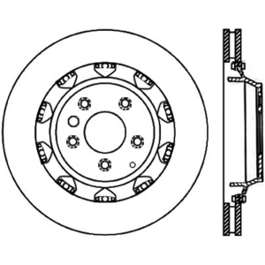 Centric Premium™ Brake Rotor for 2012 Porsche Cayenne - 120.37062