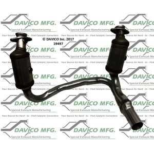 Davico Direct Fit Catalytic Converter and Pipe Assembly for 2011 Ram Dakota - 19497
