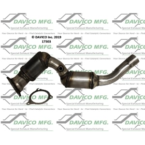 Davico Direct Fit Catalytic Converter and Pipe Assembly for 2014 Jaguar XF - 17503