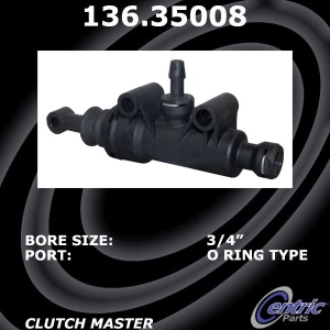 Centric Premium Clutch Master Cylinder for 2003 Mercedes-Benz C240 - 136.35008
