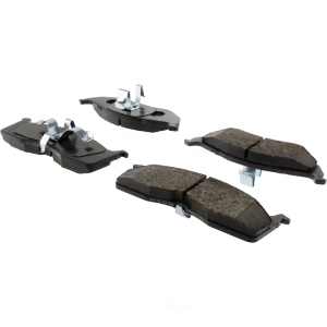 Centric Posi Quiet™ Extended Wear Semi-Metallic Front Disc Brake Pads for 1997 Dodge Neon - 106.06420