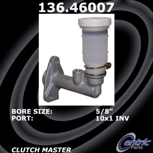 Centric Premium Clutch Master Cylinder for 1994 Dodge Stealth - 136.46007