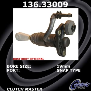 Centric Premium Clutch Master Cylinder for 2001 Audi A4 Quattro - 136.33009