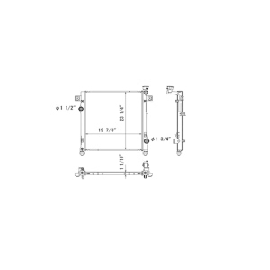 TYC Engine Coolant Radiator for Jeep Liberty - 13071