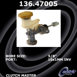 Centric Premium Clutch Master Cylinder for 2005 Saab 9-2X - 136.47005