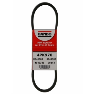 BANDO Rib Ace™ V-Ribbed Serpentine Belt for 1993 Dodge Dakota - 4PK970