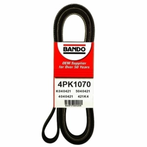 BANDO Rib Ace™ V-Ribbed Serpentine Belt for Mitsubishi Montero - 4PK1070