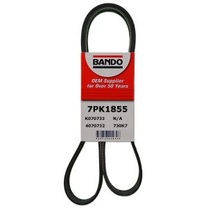 BANDO Rib Ace™ V-Ribbed OEM Quality Serpentine Belt for 2011 BMW 335is - 7PK1855