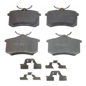 Wagner ThermoQuiet Semi-Metallic Disc Brake Pad Set for 1990 Peugeot 405 - MX340A