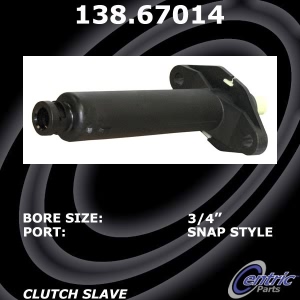 Centric Premium Clutch Slave Cylinder for 2010 Dodge Ram 2500 - 138.67014