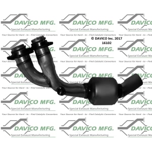 Davico Direct Fit Catalytic Converter for 1984 Jaguar XJS - 16102