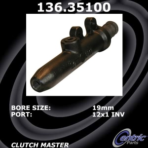 Centric Premium Clutch Master Cylinder for Mercedes-Benz 300TD - 136.35100