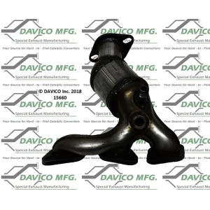Davico Exhaust Manifold with Integrated Catalytic Converter - 15660