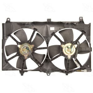 Four Seasons Dual Radiator And Condenser Fan Assembly for Infiniti G35 - 75628