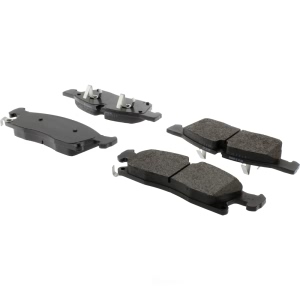 Centric Posi Quiet™ Extended Wear Semi-Metallic Front Disc Brake Pads for 2017 Dodge Durango - 106.14550