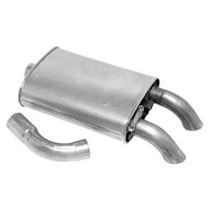 Walker Quiet Flow Stainless Steel Oval Aluminized Exhaust Muffler for Chevrolet Corvette - 22324