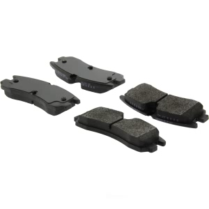 Centric Posi Quiet™ Extended Wear Semi-Metallic Rear Disc Brake Pads for 1999 Cadillac Seville - 106.07540