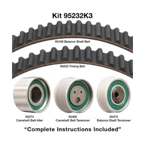 Dayco Timing Belt Kit for 2003 Mitsubishi Galant - 95232K3