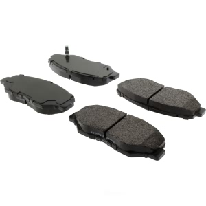 Centric Posi Quiet™ Extended Wear Semi-Metallic Front Disc Brake Pads for 2010 Honda Accord - 106.09140