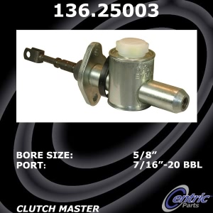 Centric Premium™ Clutch Master Cylinder for 1987 Land Rover Range Rover - 136.25003