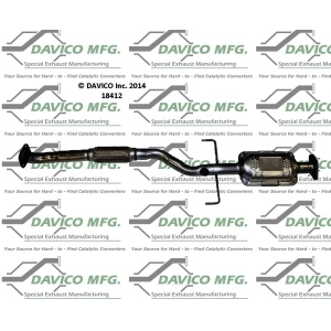 Davico Direct Fit Catalytic Converter and Pipe Assembly for 2002 Mitsubishi Eclipse - 18412