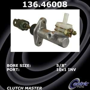 Centric Premium Clutch Master Cylinder for 1993 Eagle Summit - 136.46008