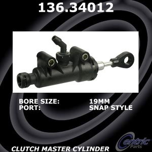 Centric Premium Clutch Master Cylinder for 1998 BMW 323i - 136.34012
