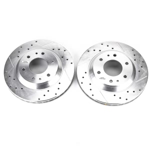 Power Stop PowerStop Evolution Performance Drilled, Slotted& Plated Brake Rotor Pair for Isuzu Ascender - AR8649XPR