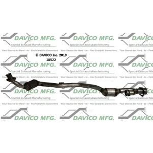Davico Direct Fit Catalytic Converter and Pipe Assembly for 2007 Mercedes-Benz C280 - 18522