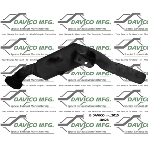 Davico Direct Fit Catalytic Converter for 2012 Mercedes-Benz C300 - 18428