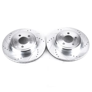 Power Stop PowerStop Evolution Performance Drilled, Slotted& Plated Brake Rotor Pair for 2010 Chrysler 300 - AR8362XPR