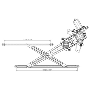 TYC Front Driver Side Power Window Regulator And Motor Assembly for 2011 Honda Odyssey - 660604