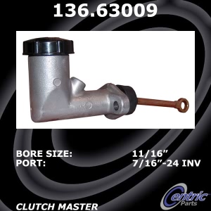 Centric Premium Clutch Master Cylinder for 1985 Jeep J10 - 136.63009