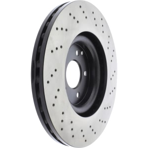 Centric SportStop Drilled 1-Piece Front Brake Rotor for Mercedes-Benz C32 AMG - 128.35052