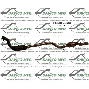 Davico Direct Fit Catalytic Converter and Pipe Assembly for 2007 Mercedes-Benz S550 - 18443