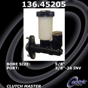Centric Premium Clutch Master Cylinder for 1984 Mazda B2200 - 136.45205
